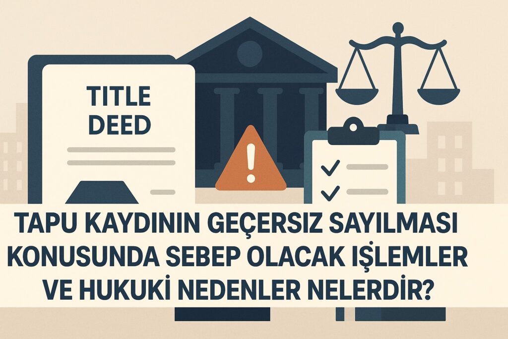 Tapu kaydının geçersiz sayılması