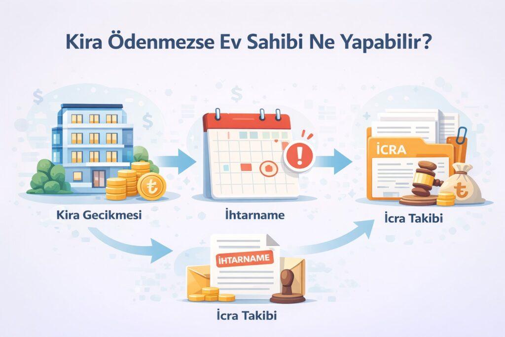 Kira ödenmezse ev sahibi ne yapabilir