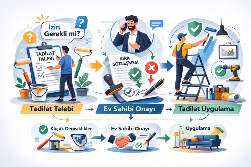 Kiracı Evde Tadilat Yapabilir Mi