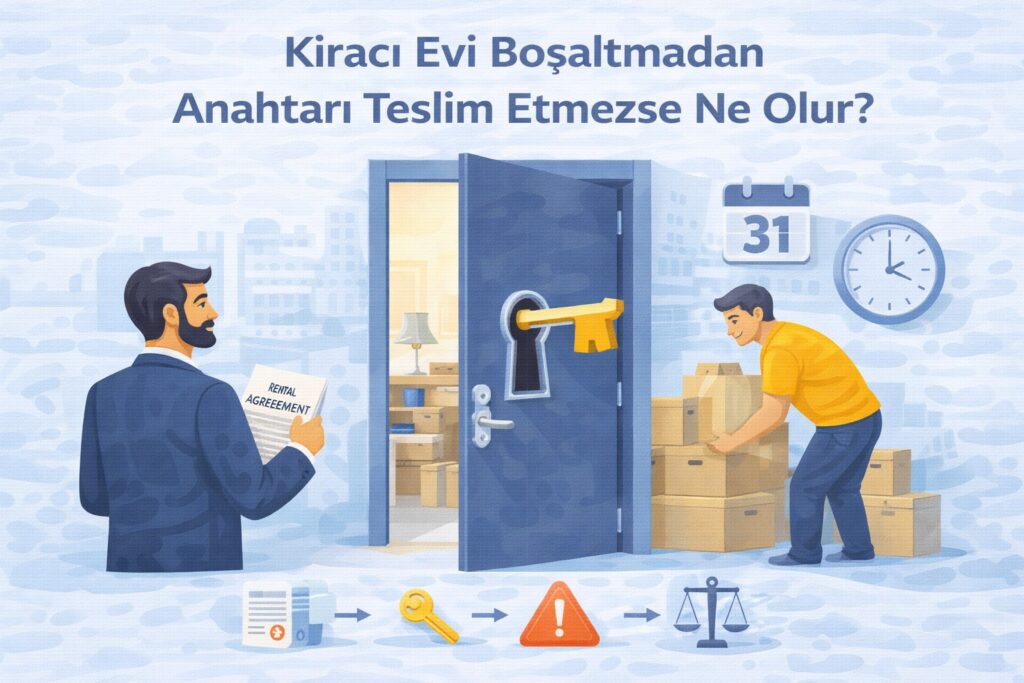 Kiracı Evi Boşaltmadan Anahtarı Teslim Etmezse Ne Olur?