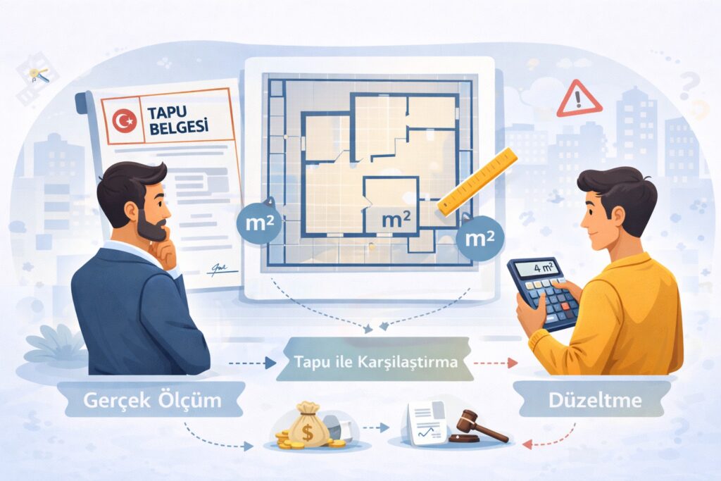 Tapuda Metrekare Farkı Olursa Ne Yapılır