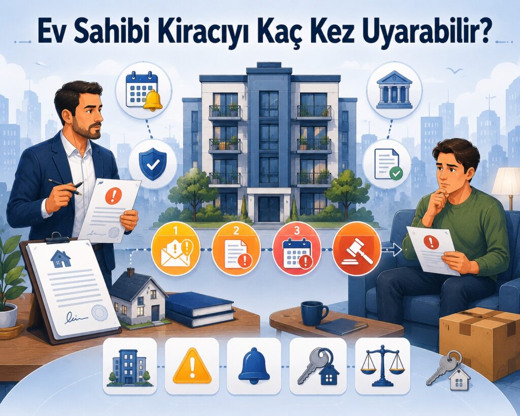 Ev sahibi kiracıyı kaç kez uyarabilir