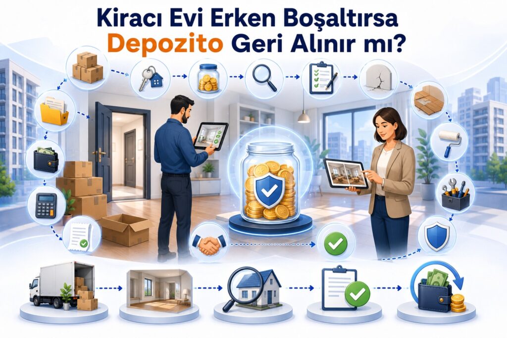 Kiracı evi erken boşaltırsa depozito geri alınır mı