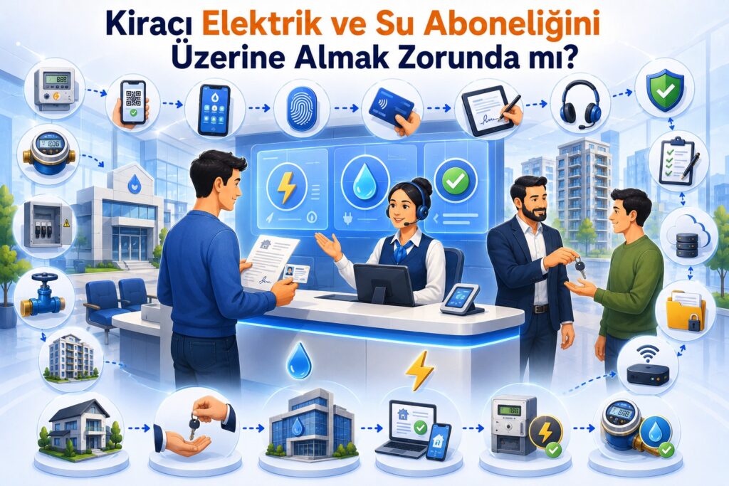 kiracı elektrik ve su aboneliğini üzerine almak