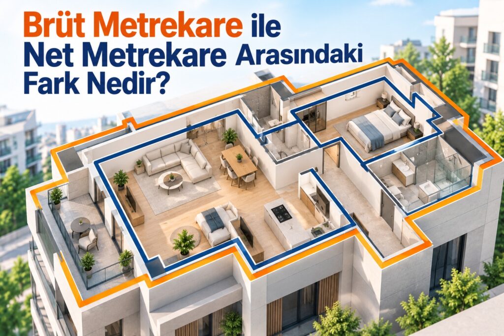 Brüt Metrekare ile Net Metrekare Arasındaki Fark Nedir